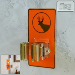Wall Mounted Mop Holder – Space-Saving Cleaning Tool Organizer