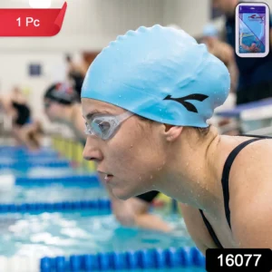 Waterproof Stretchable Silicone Swim Cap – Fits All Ages for Swim & Water Sports