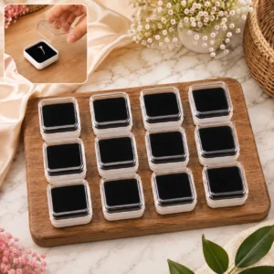 Mini Jewellery Storage Box – 12 Pc Set with Soft Cushion - Jewellery Storage Box