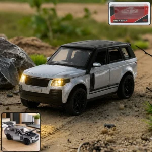 Light and Sound Metal Pull Back Car Toy, Die Cast SUV Model for Kids (1 Pc) - Toys & Games