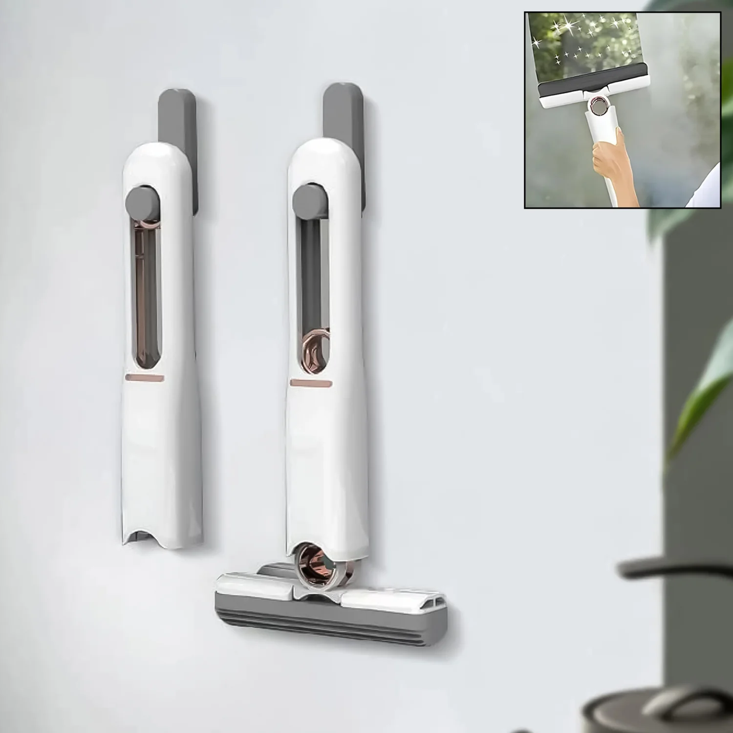 Portable Self-Squeeze Mini Mop – Hands-Free Cleaning | XcelCraft