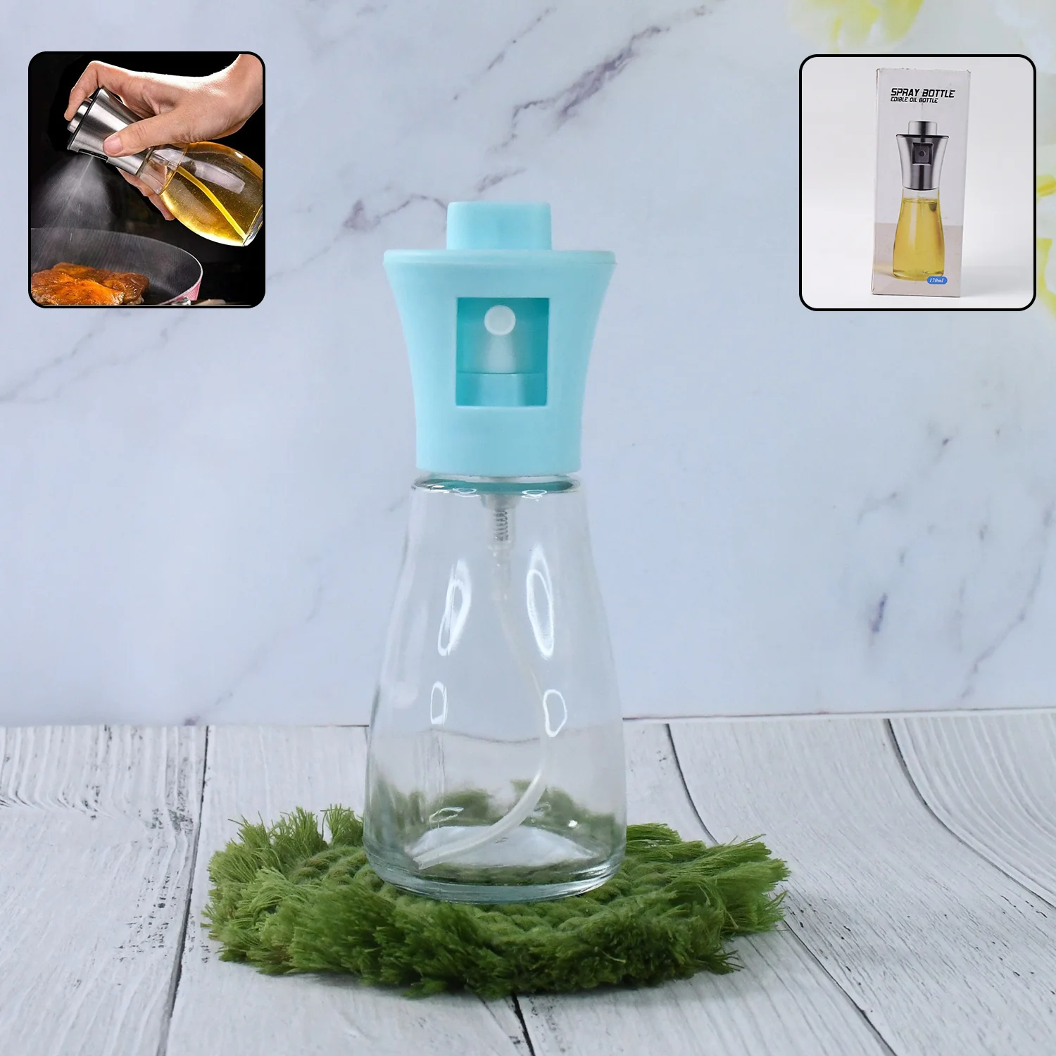 01-5340_oil_sprayer_dispenser.webp Oil Sprayer Bottle – 170ml Fine Mist for Cooking | Own Hydrate