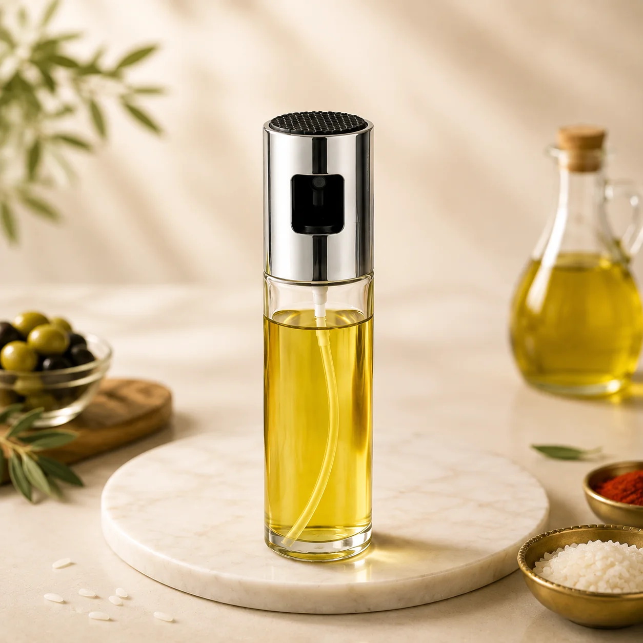 01-7126_cooking_oil_spraye_100ml.webp Oil Sprayer Dispenser – 100ml Glass Bottle for Cooking | Own Hydrate