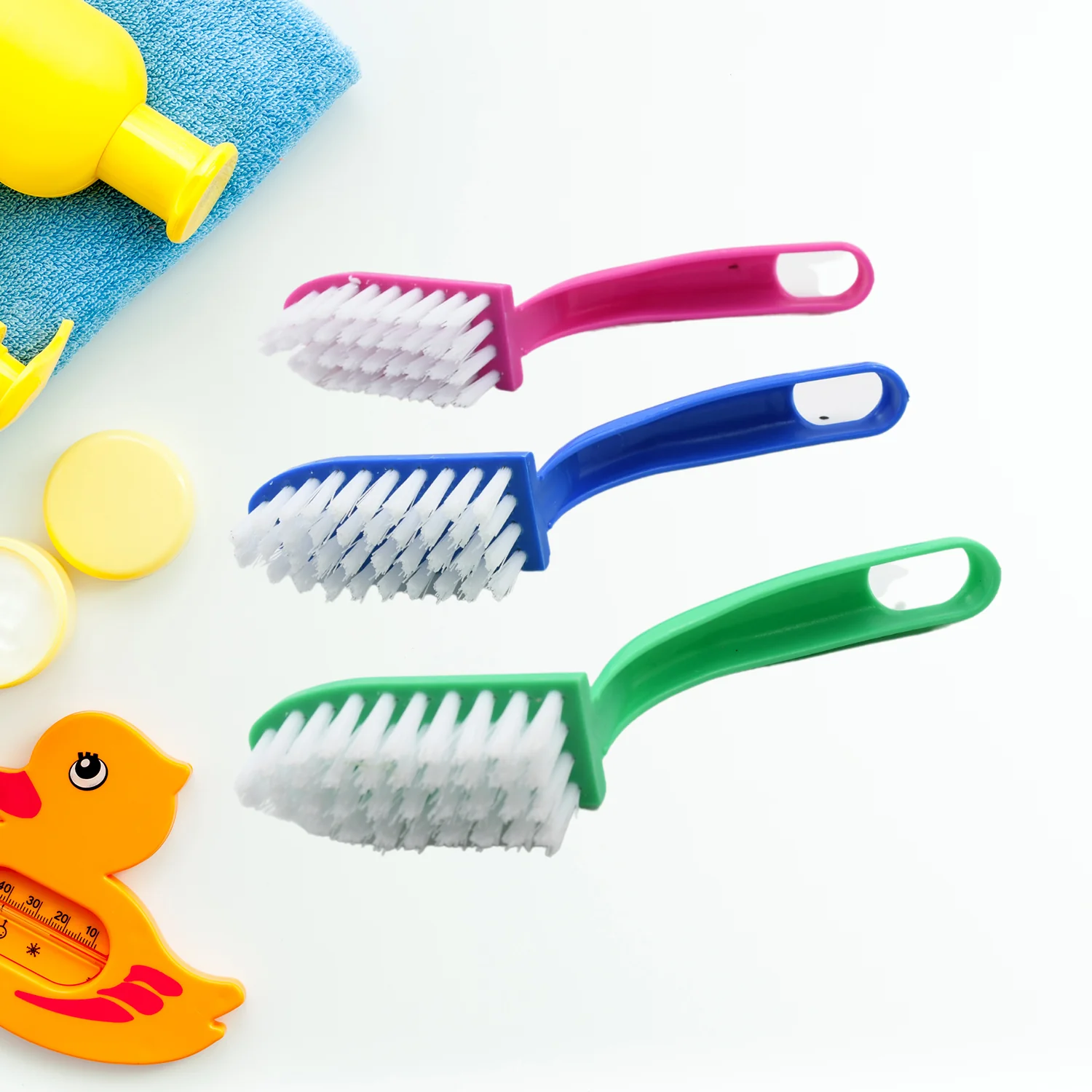Kitchen Cleaning Brush Set – 3-Pc Multi-Purpose | Velvet Wipe