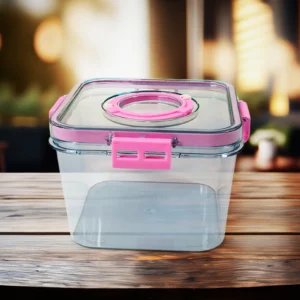 Plastic Food Storage Container – Clear, Airtight 1400ML | Lunchie Bunchie