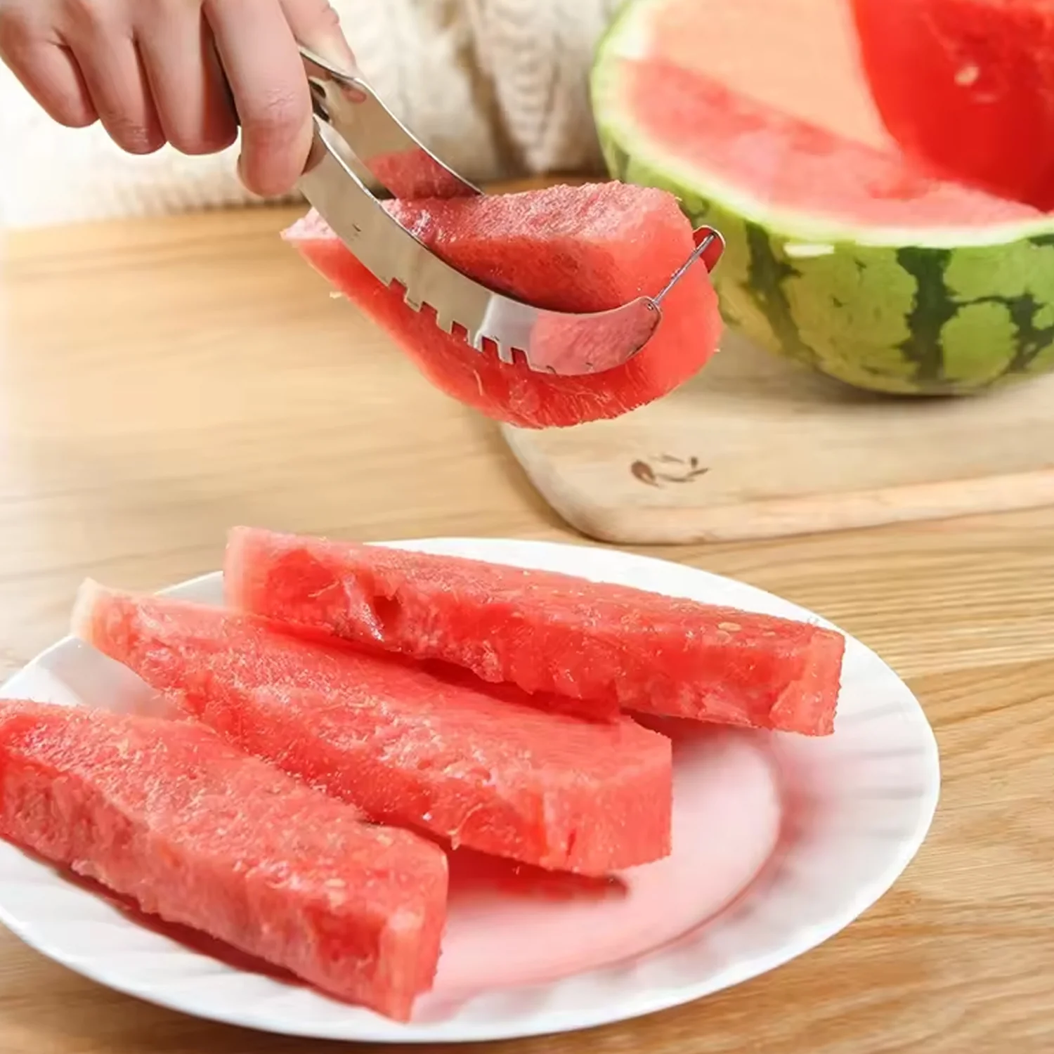 Watermelon Slicer – 3-in-1 Stainless Steel Tool | Quickslice - Image 2