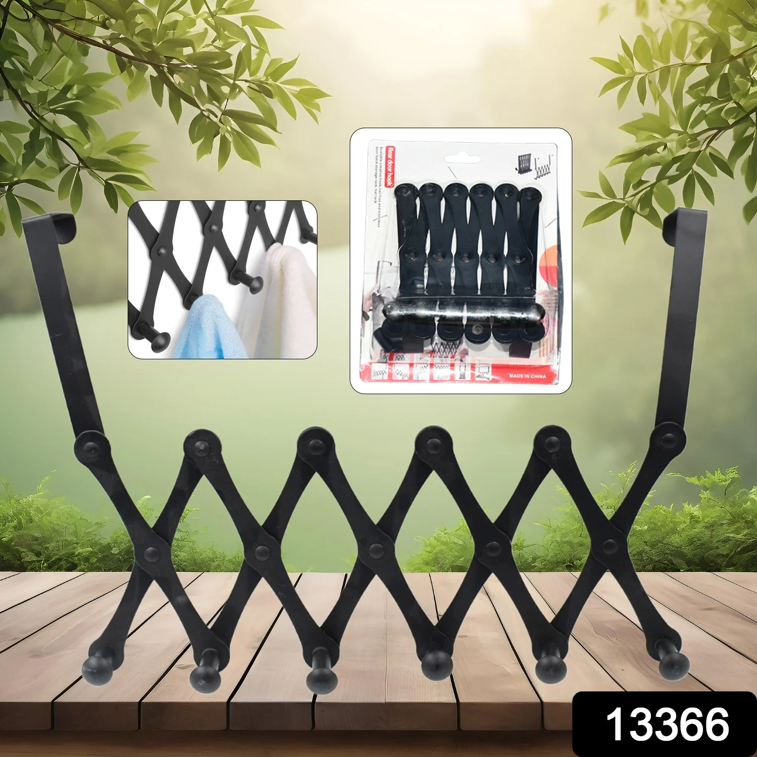 Door Hanger – 6 Hook Steel Coat Rack for Home Organization | GlimmerHome - Image 2