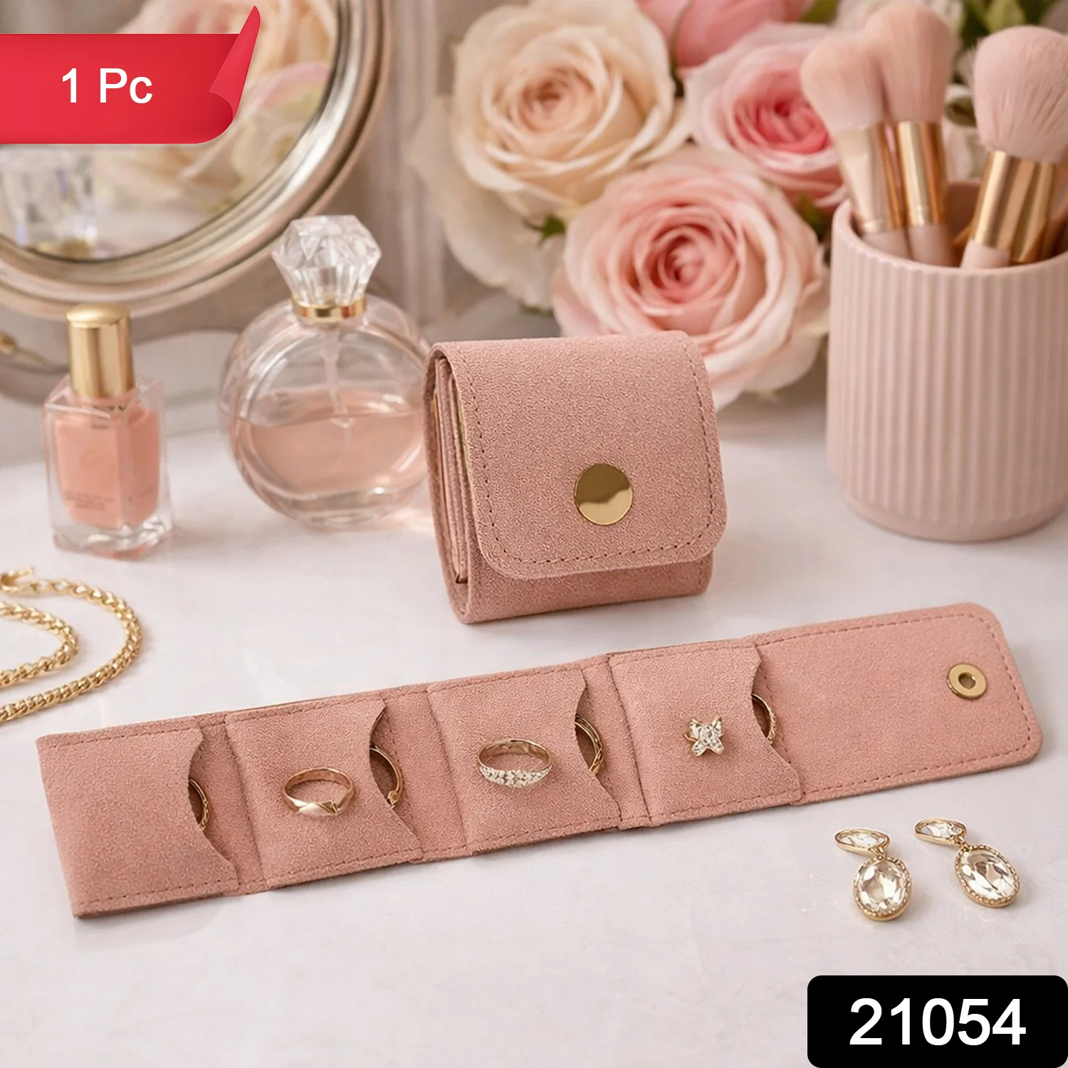 02-21054_compact_jewellery_organizer_wallet_1pc.webp Jewellery Storage Pouch – Compact Foldable Travel Organizer - Home & Garden product image 2