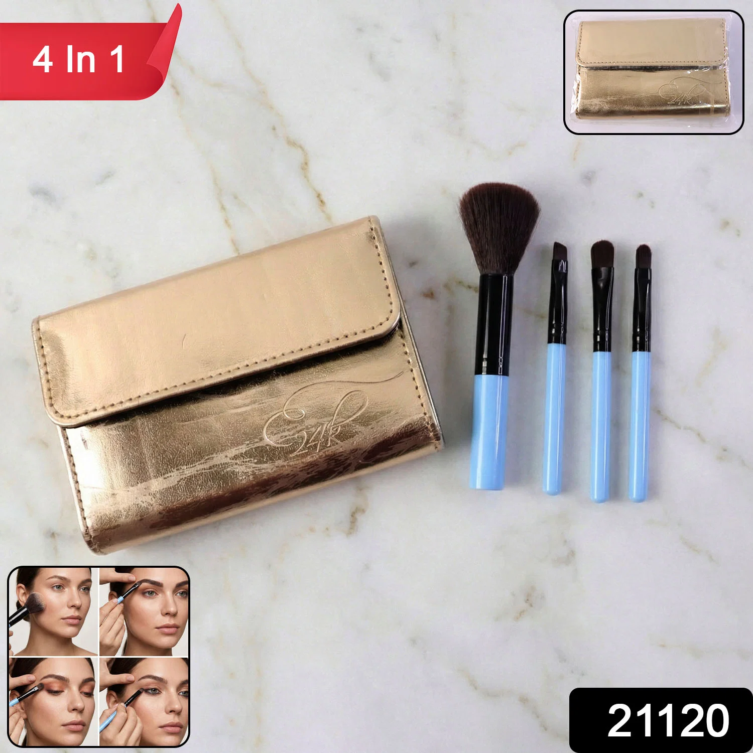 02-21120_makeup_brush_set_with_carrying_case_no2.webp Professional Makeup Brush Set 4-in-1 for Face & Eyes - Imported Products product image 2