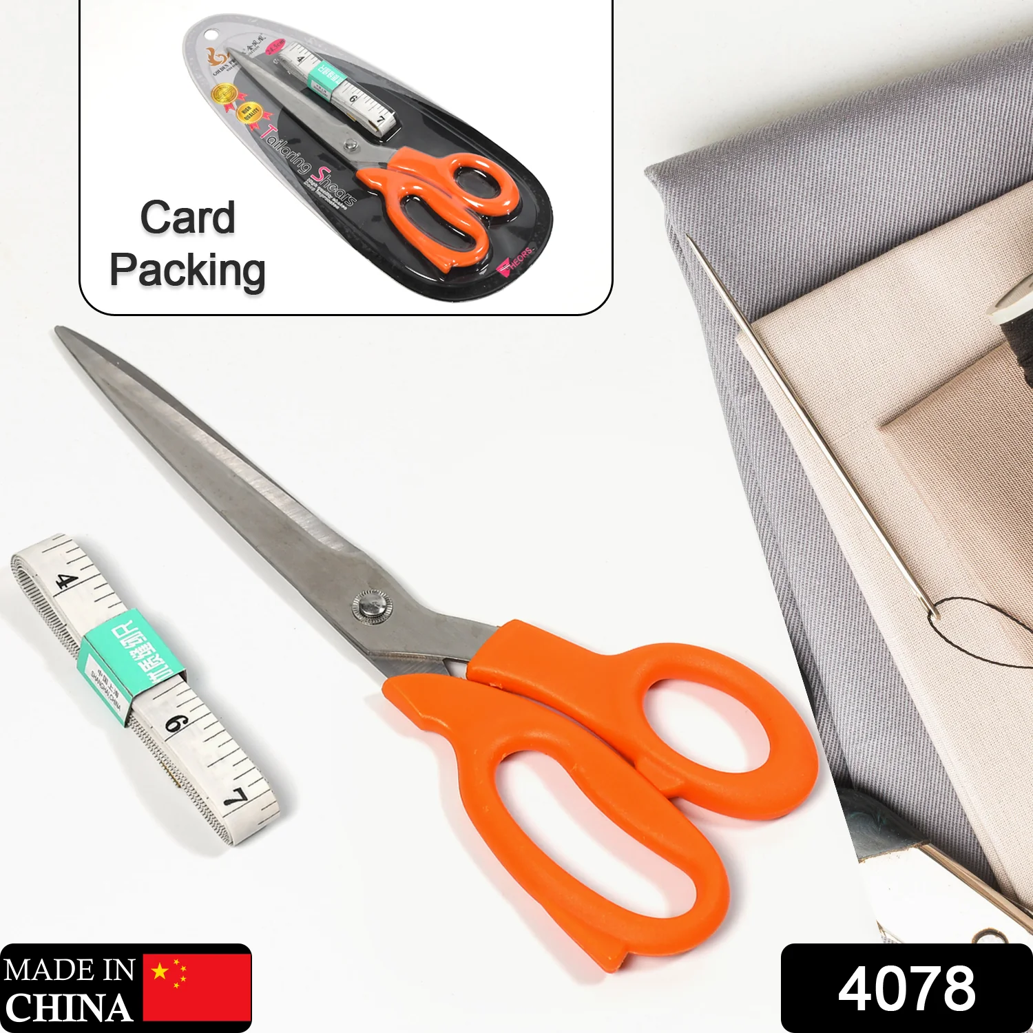 Tailor Scissors with Measuring Tape – Sharp Fabric Shears | Styleva - Image 2