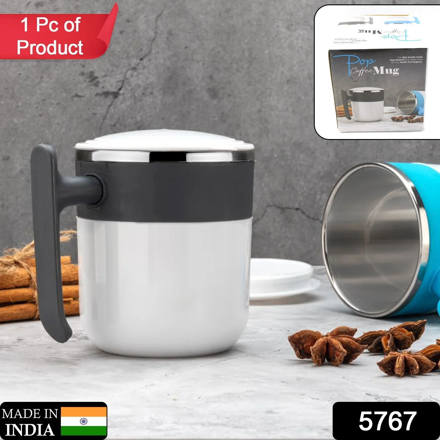 Insulated Coffee Mug – Spill-Proof Stainless Steel | Mug Wala - Image 2