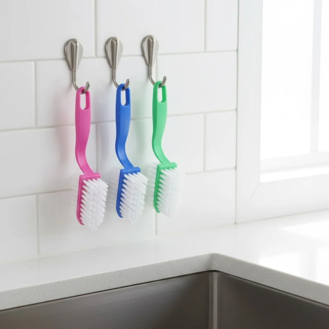 Kitchen Cleaning Brush Set – 3-Pc Multi-Purpose | Velvet Wipe - Image 2