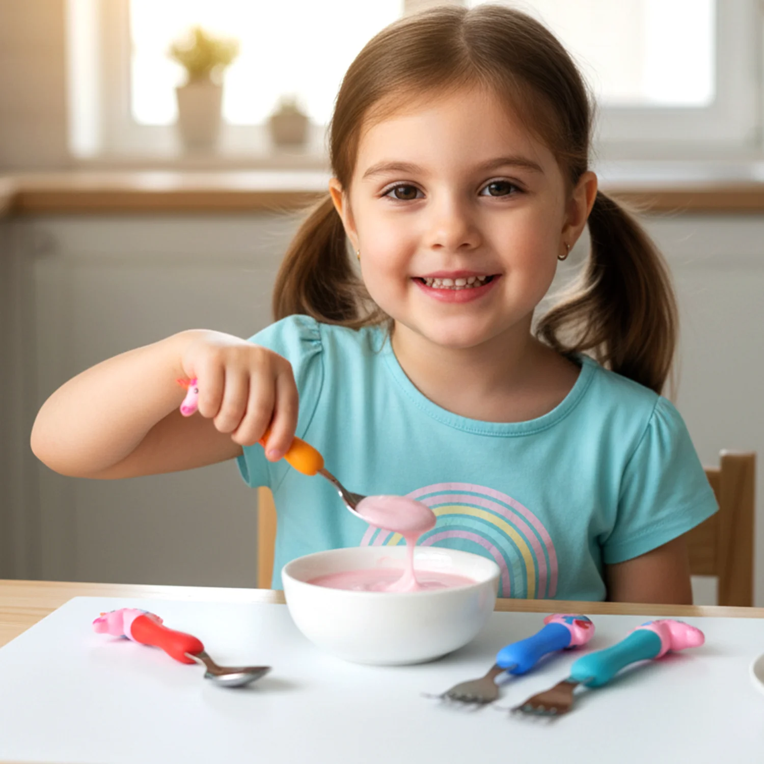 Unicorn Kids Spoon and Fork Set – Cute & Safe for Little Eaters - Home & Kitchen product image 3
