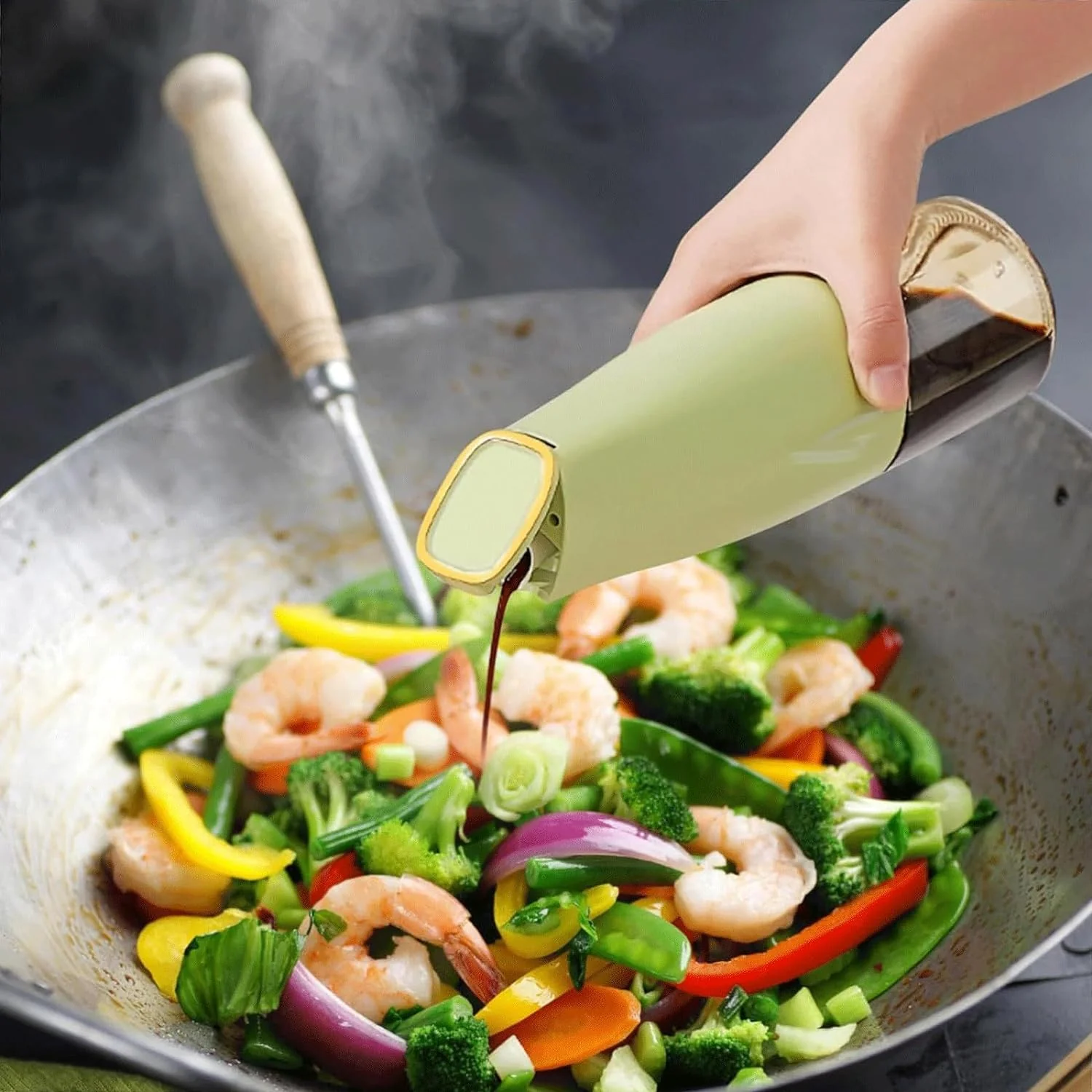 Sauce Dispenser Bottle 500ml, Squeeze Bottle for Ketchup Sauces and Oil (1 Pc) - Image 3