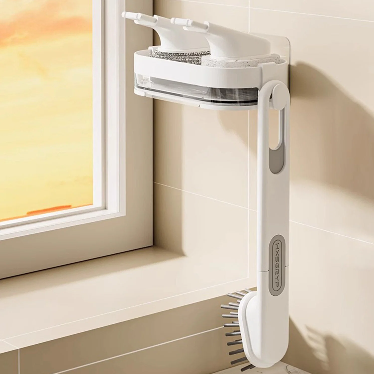 03-8857_multi_function_cleaning_combo.webp Wall Mounted Cleaning Combo Set – Space-Saving Kitchen Organizer - Image 3