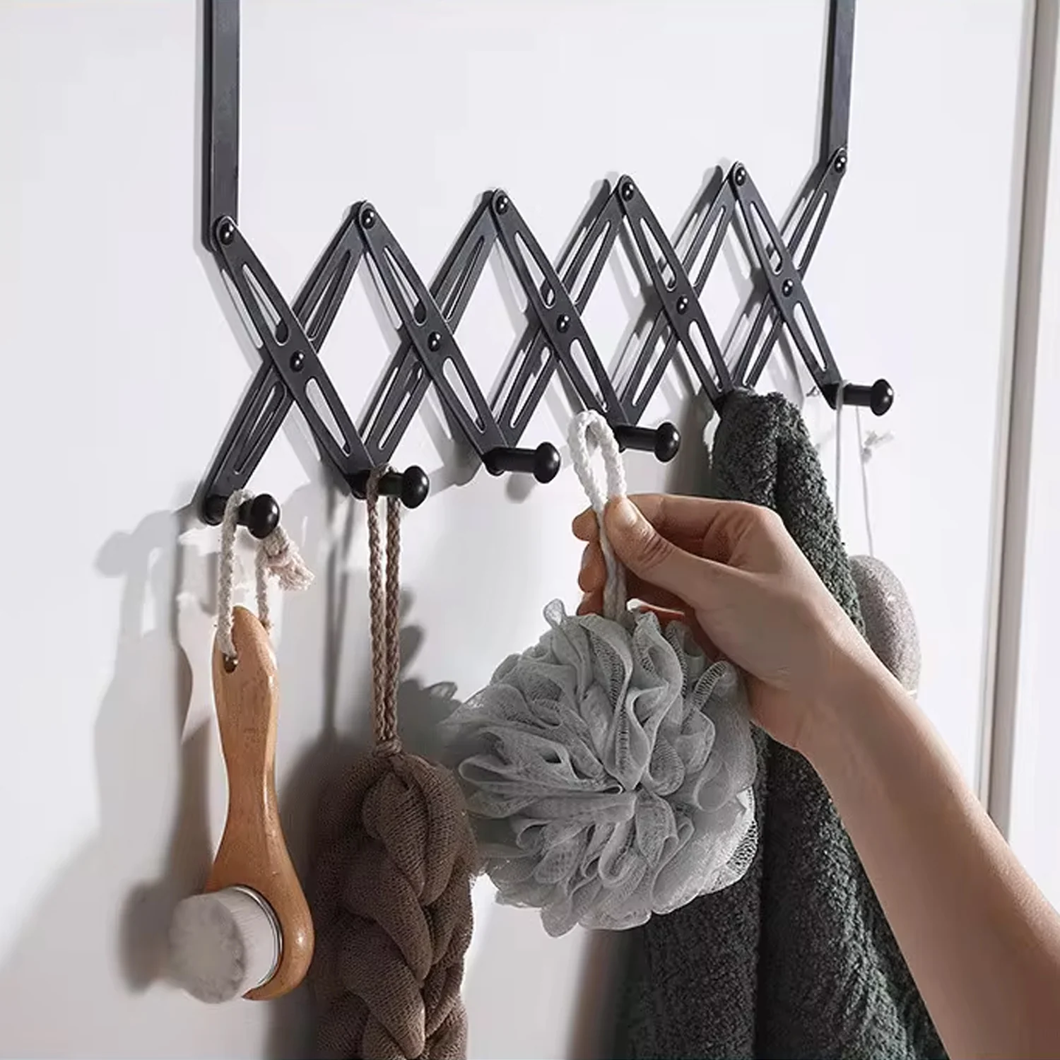 Door Hanger – 6 Hook Steel Coat Rack for Home Organization | GlimmerHome - Image 4