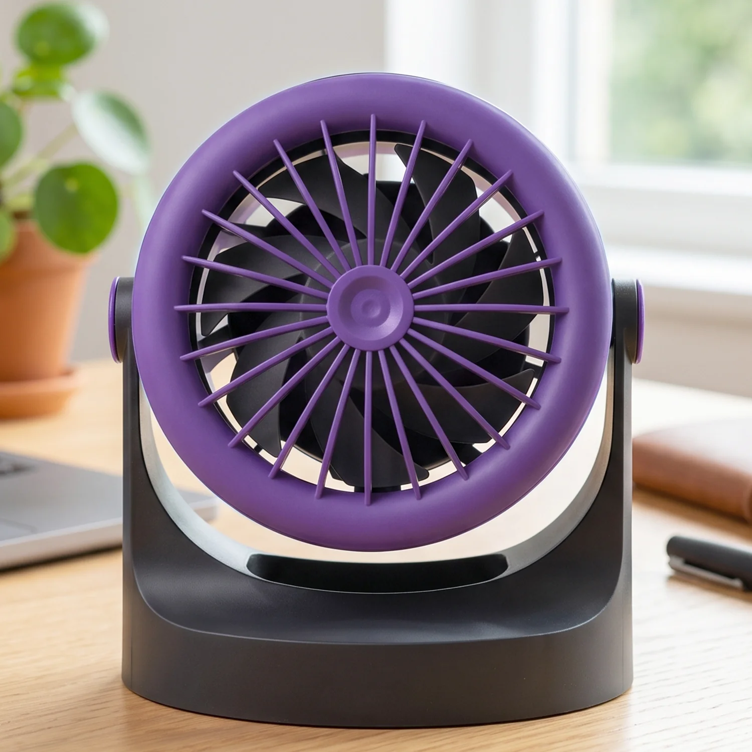 Desktop Air Circulator Table Fan with Hanging Hook, Portable Desk Fan (1 Pc) - Image 4