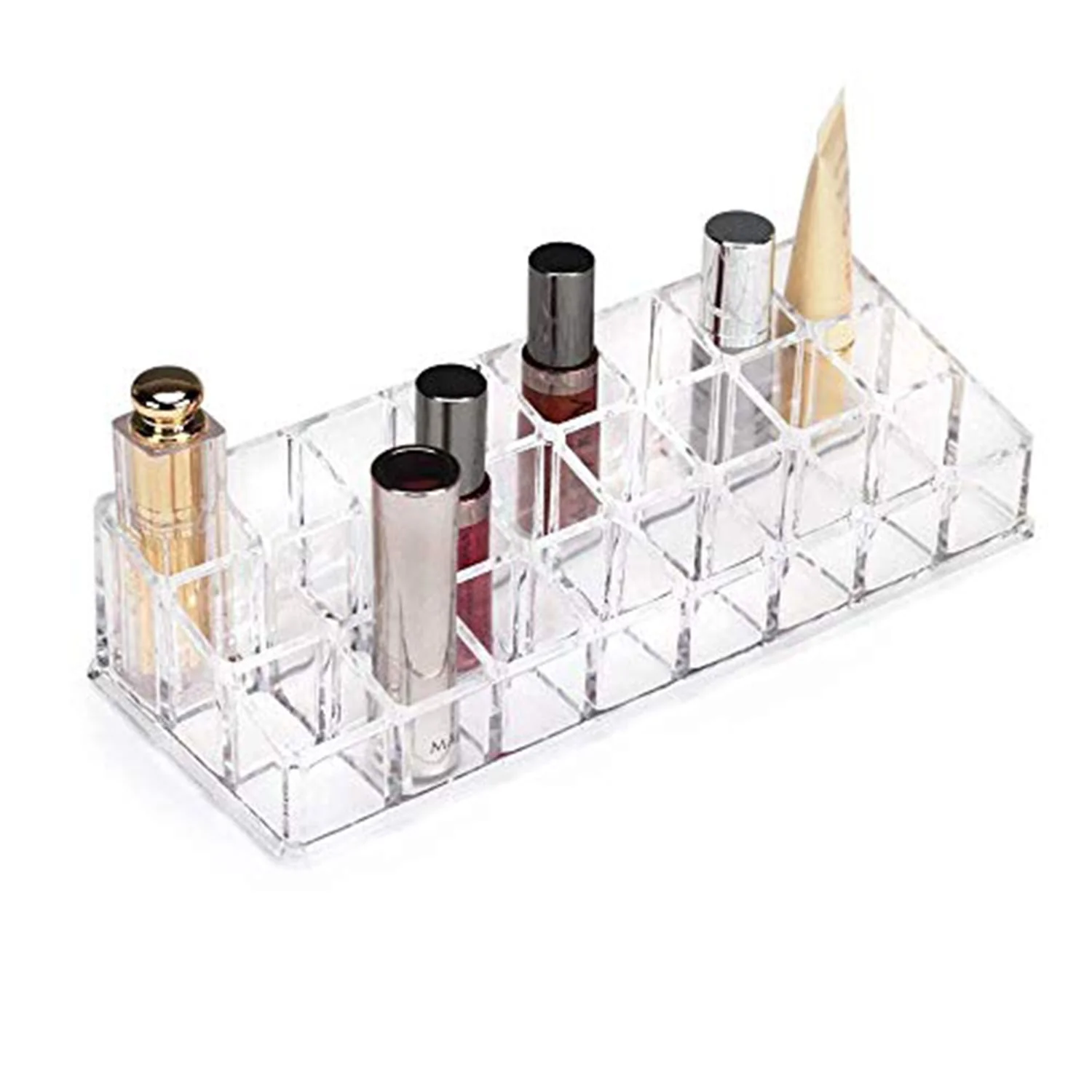 04-6093_24sec_lipstick_stand.webp Acrylic Lipstick Holder ? 24 Section Cosmetic Organizer | Organivo - Cosmetic Organizer product image 4