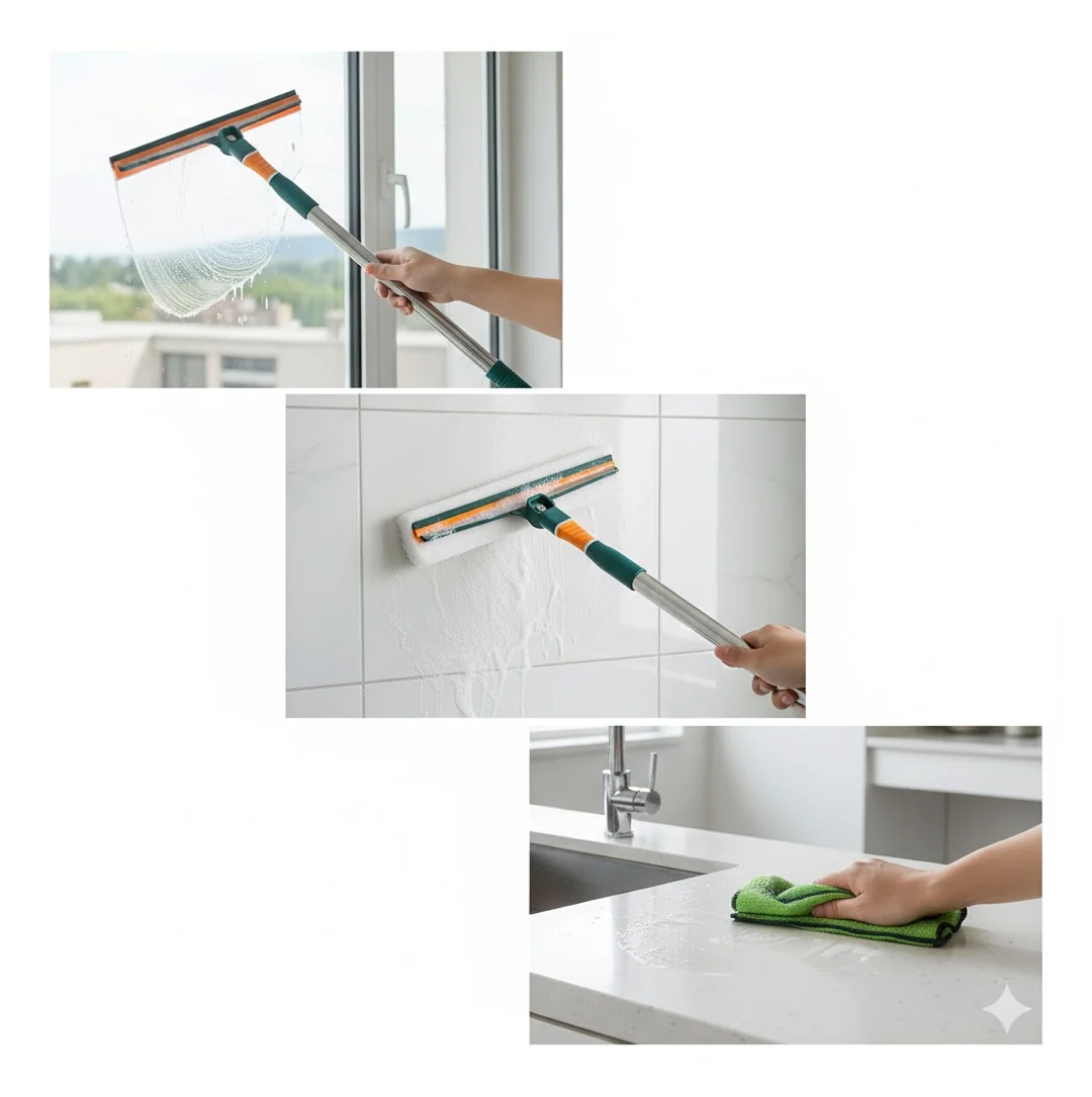 3-in-1 Glass Wiper – Multi-Surface Cleaner for Home | Velvet Wipe - Image 4