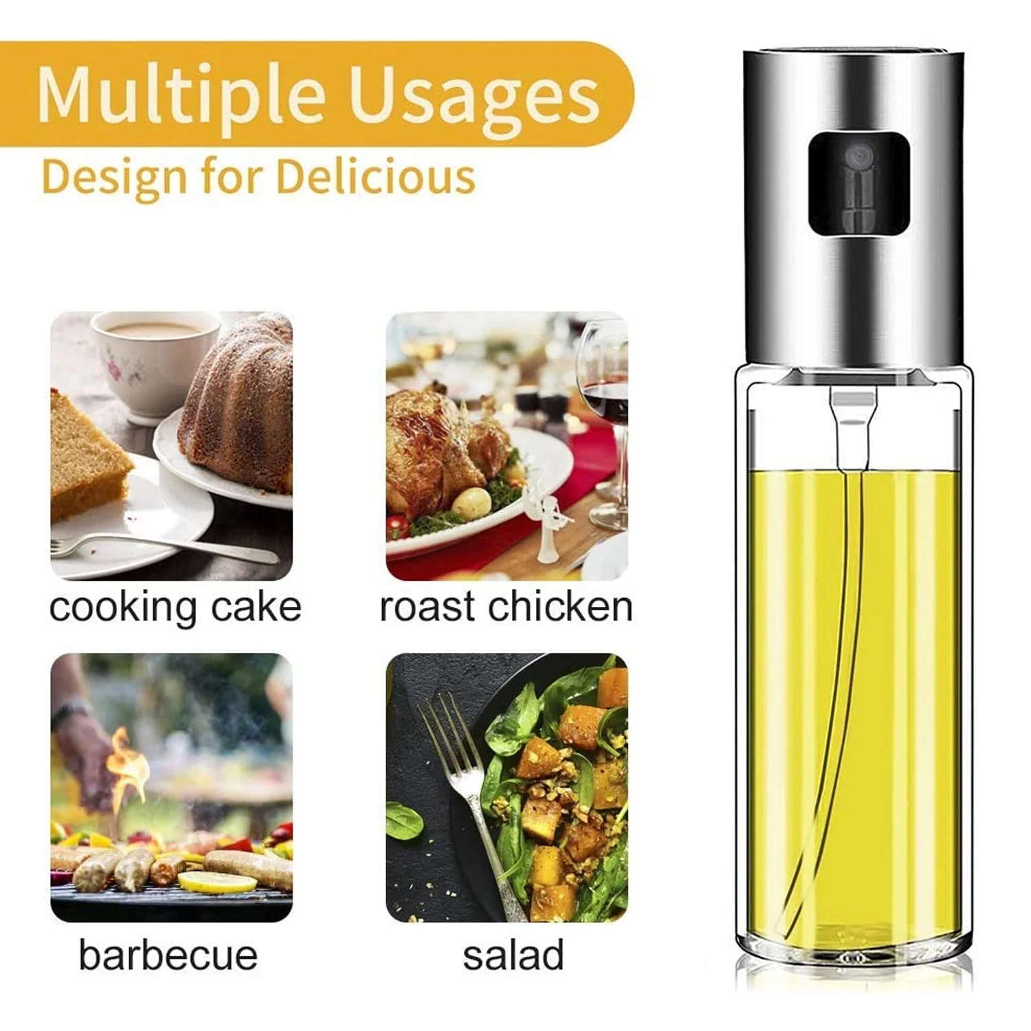 04-7126_cooking_oil_spraye_100ml.webp Oil Sprayer Dispenser – 100ml Glass Bottle for Cooking | Own Hydrate - Imported Products product image 4