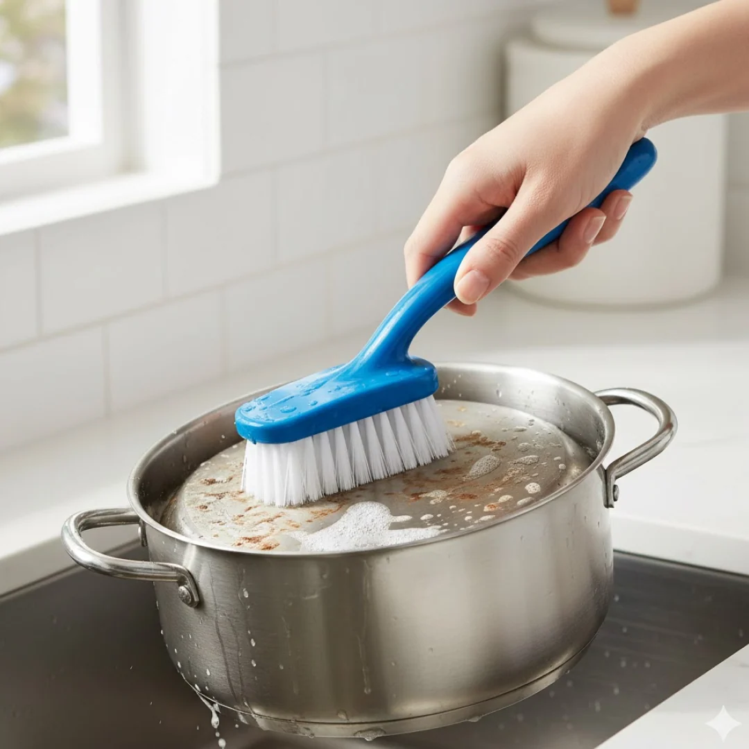 Kitchen Cleaning Brush Set – 3-Pc Multi-Purpose | Velvet Wipe - Image 4