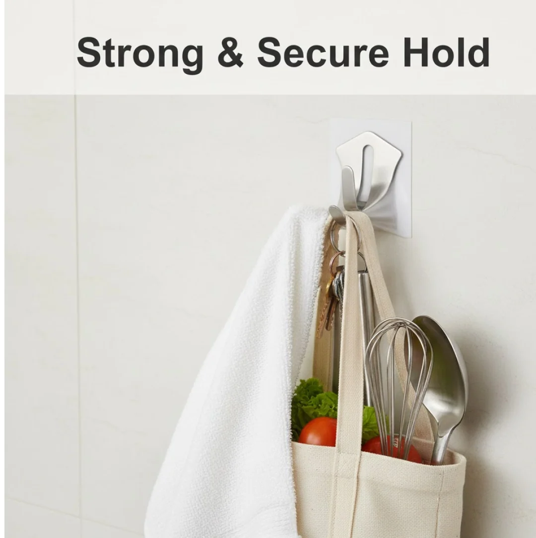 Stainless Steel Wall Hooks – 18 Pc Heavy Duty Set | Styleva - Image 4