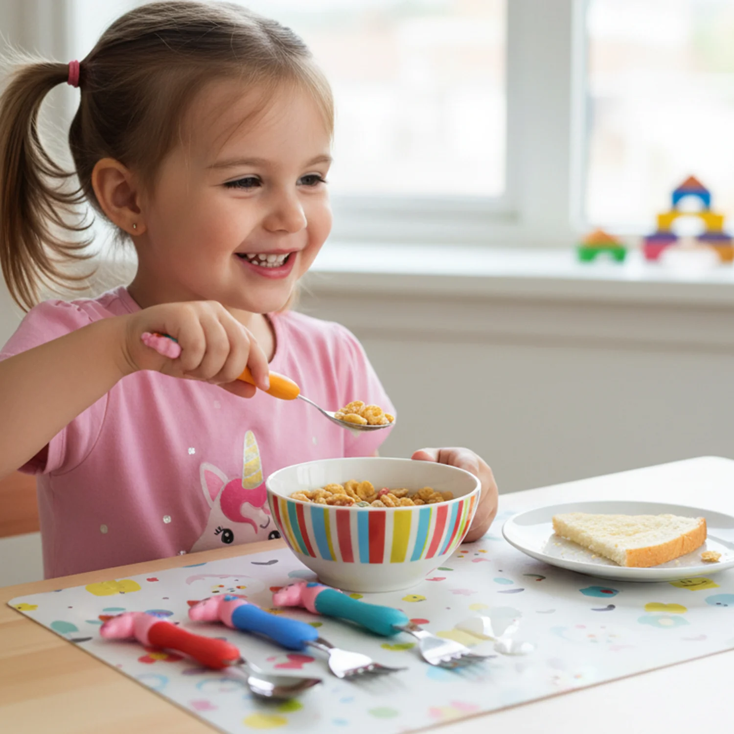 Unicorn Kids Spoon and Fork Set – Cute & Safe for Little Eaters - Home & Kitchen product image 5