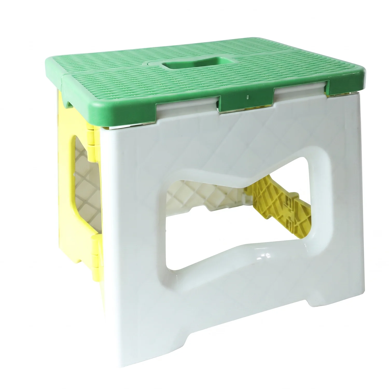 Heavy Duty Foldable Plastic Stool with Carry Handle for Home, Kitchen and Travel - Image 5