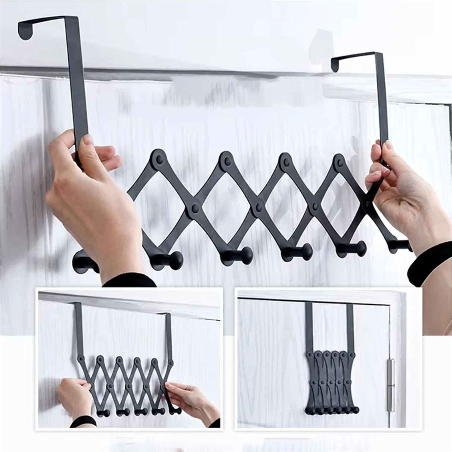Door Hanger – 6 Hook Steel Coat Rack for Home Organization | GlimmerHome - Image 5