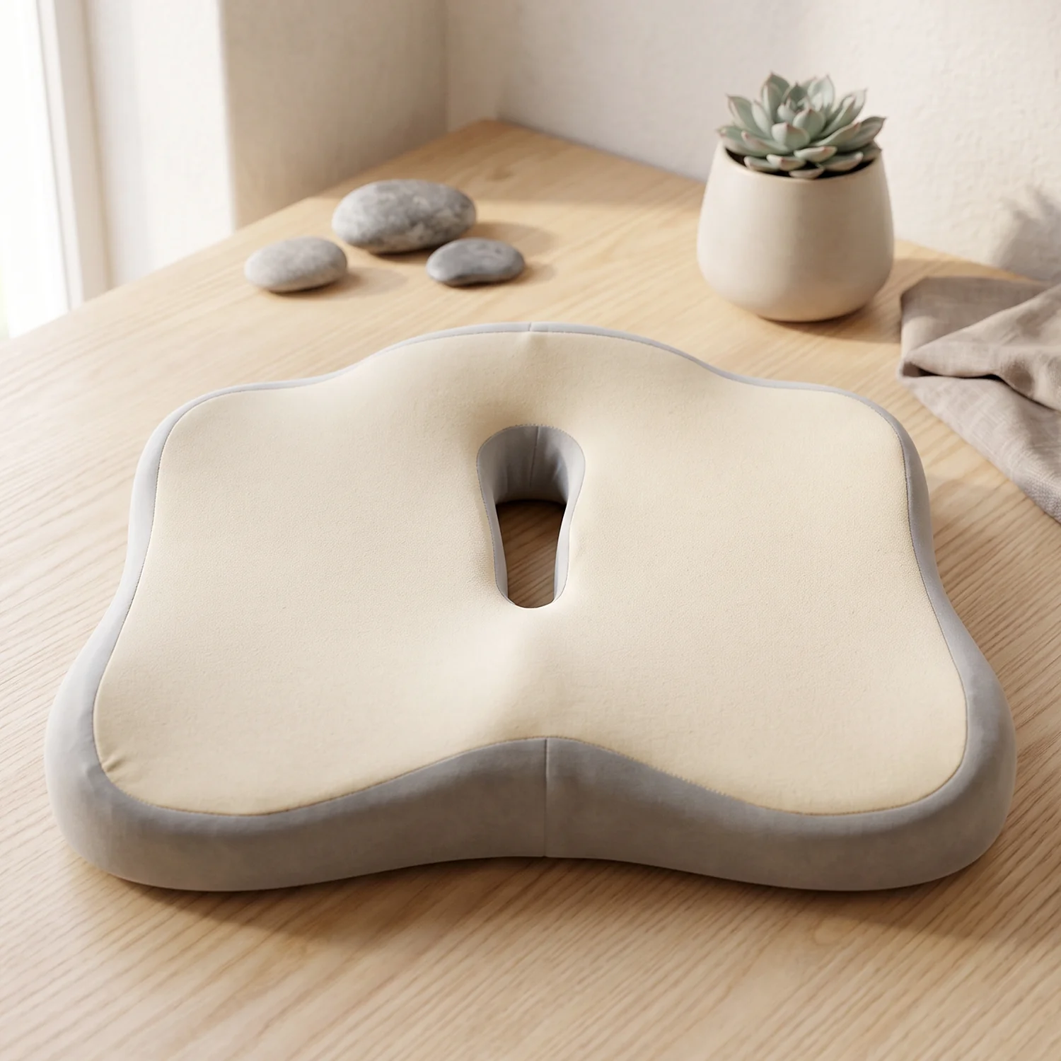 05-22263_comfort_memory_foam_seat_cushion_no2.webp Comfort Memory Foam Ergonomic Seat Cushion for Office Chair (1 Pc) - Office Products product image 5