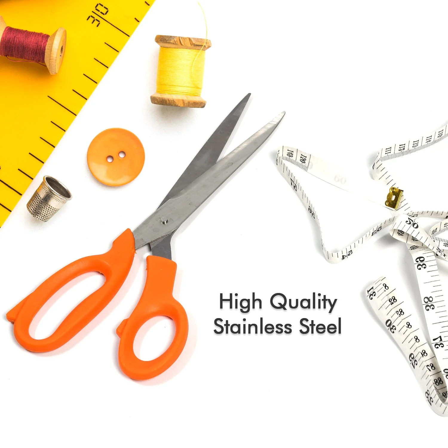 Tailor Scissors with Measuring Tape – Sharp Fabric Shears | Styleva - Image 5