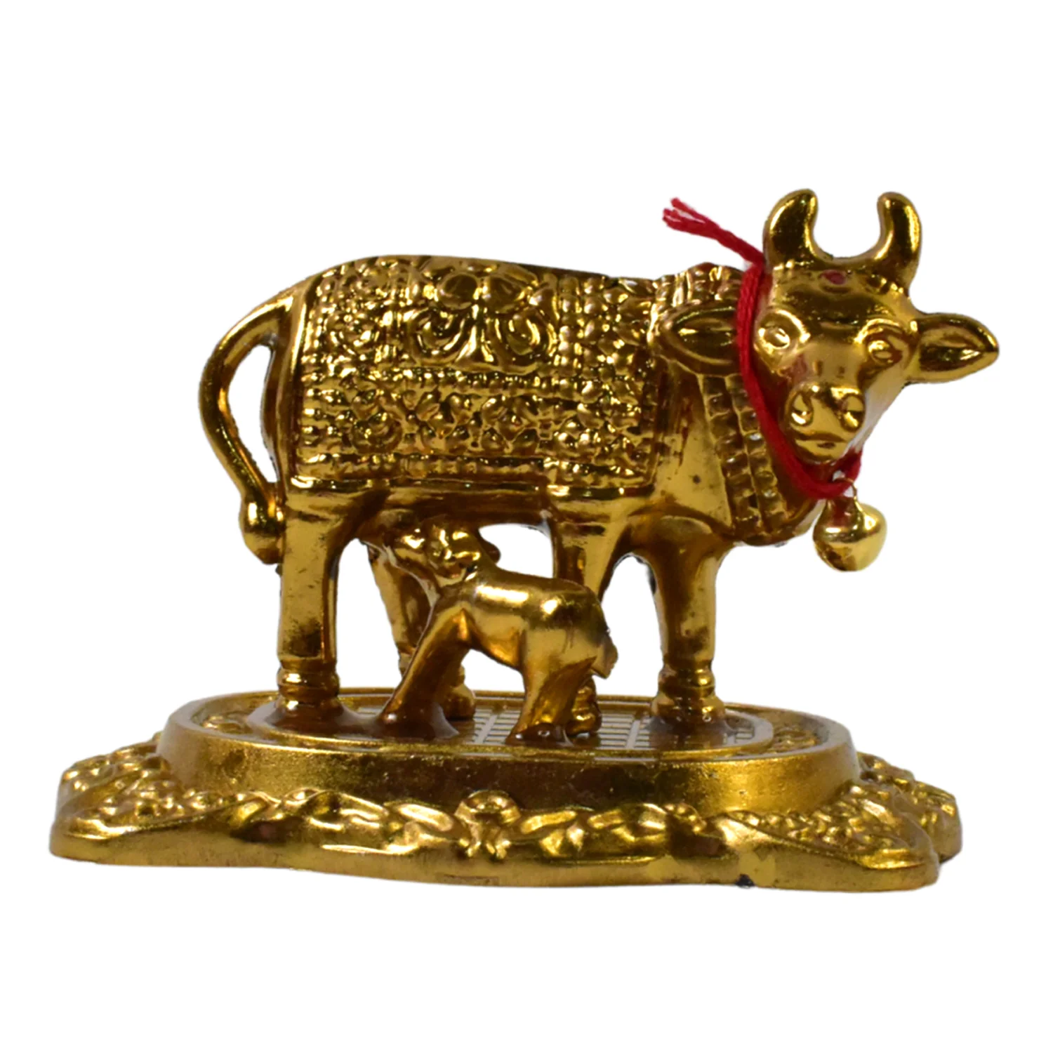 05-4081_metal_golden_kamdhenu_cow_n_calf.webp Golden Metal Kamdhenu Cow Showpiece – Spiritual Home Decor - Decorative Showpiece product image 5