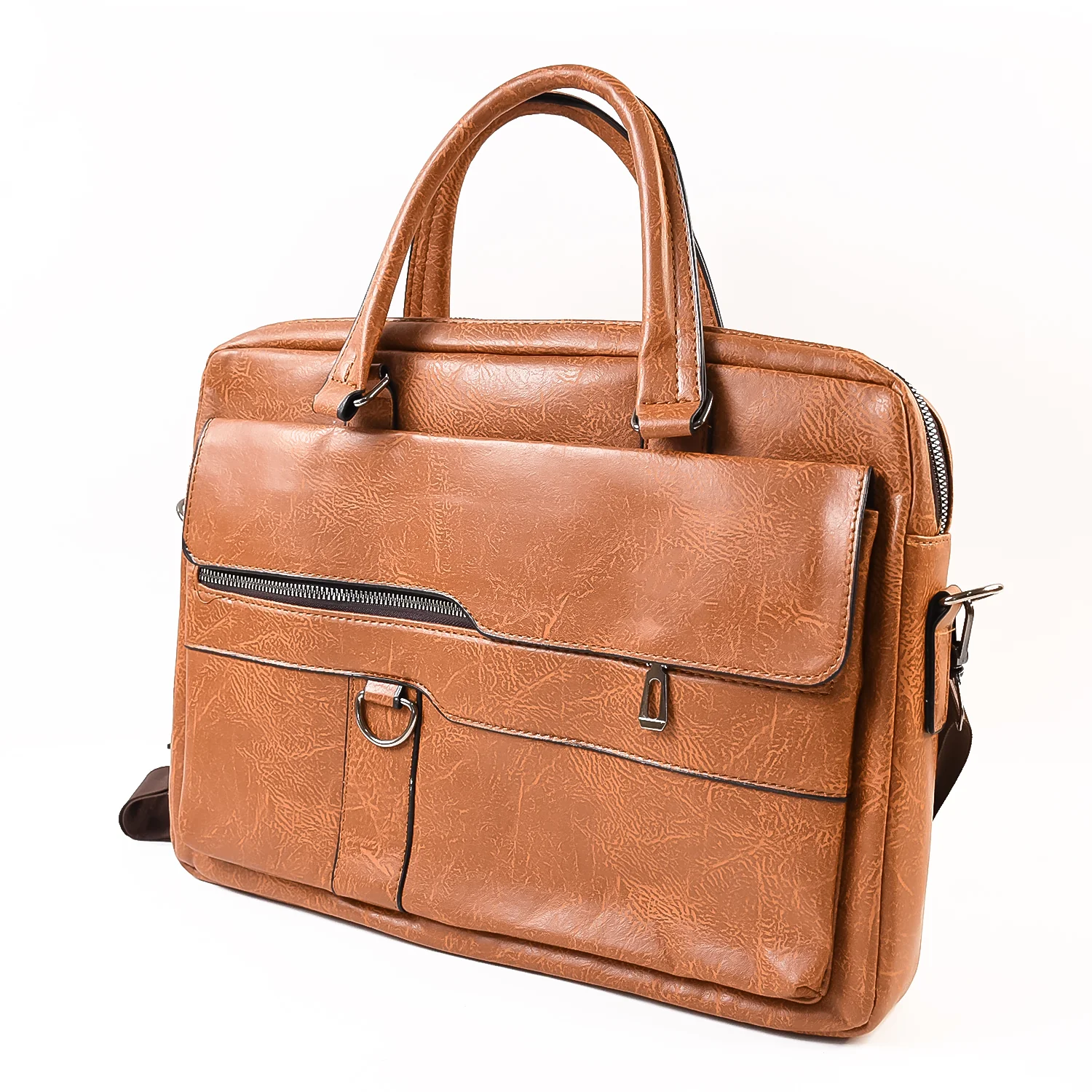 05-4496_premium_multi_leather_bag.webp Faux Leather Laptop Messenger Bag – Durable & Stylish Briefcase - Laptop Bag product image 5