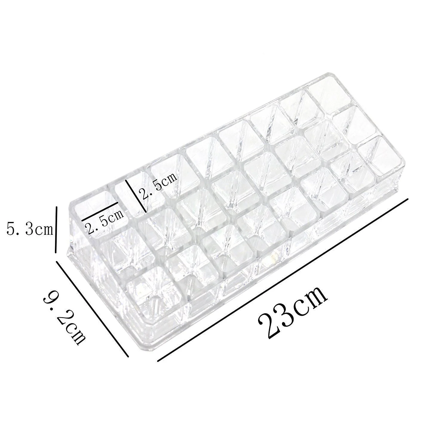 05-6093_24sec_lipstick_stand.webp Acrylic Lipstick Holder ? 24 Section Cosmetic Organizer | Organivo - Cosmetic Organizer product image 5