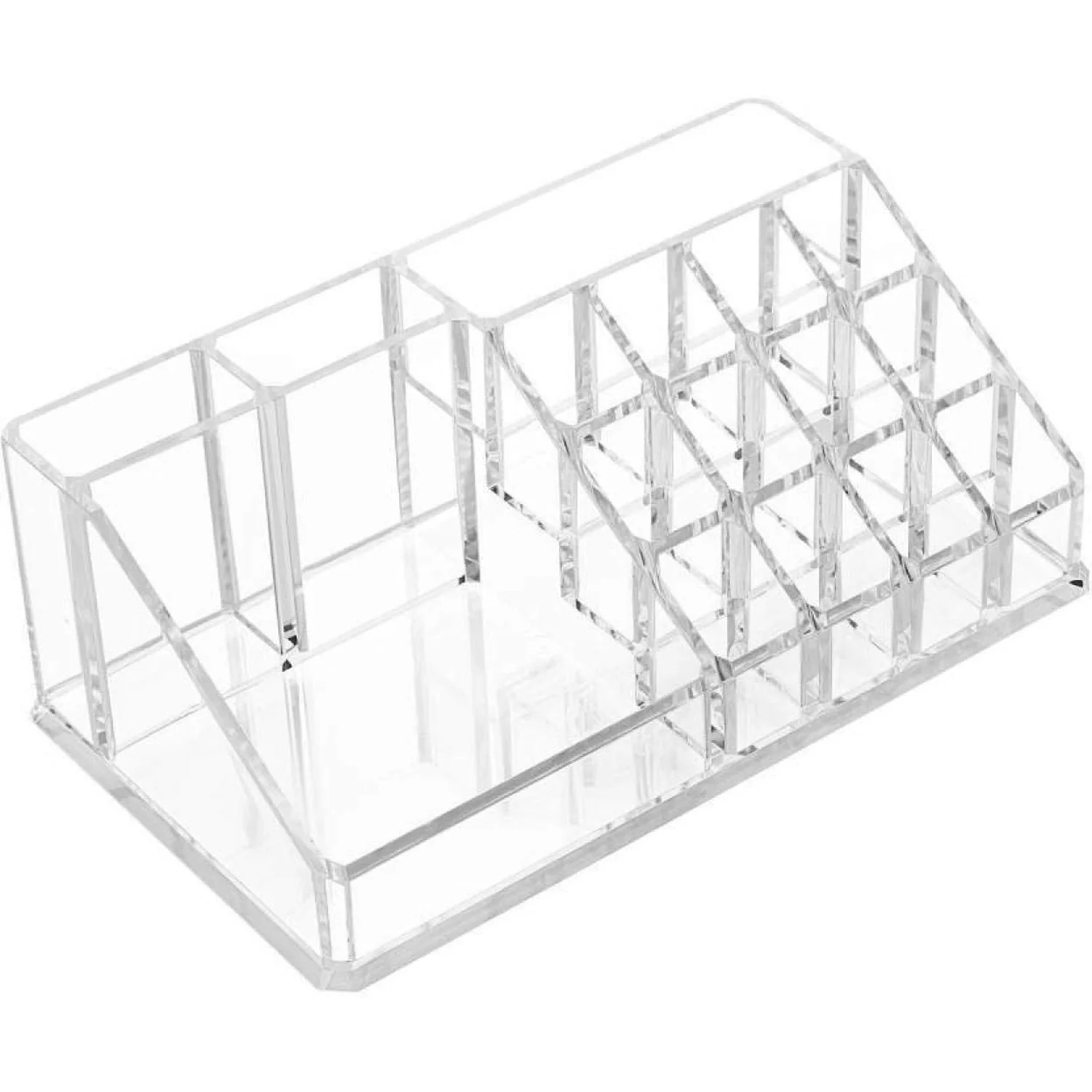 05-6282_16com_cosmetic_stand_1pc.webp Acrylic Makeup Organizer ? 16 Clear Compartments for Cosmetics - Makeup Organizer product image 5