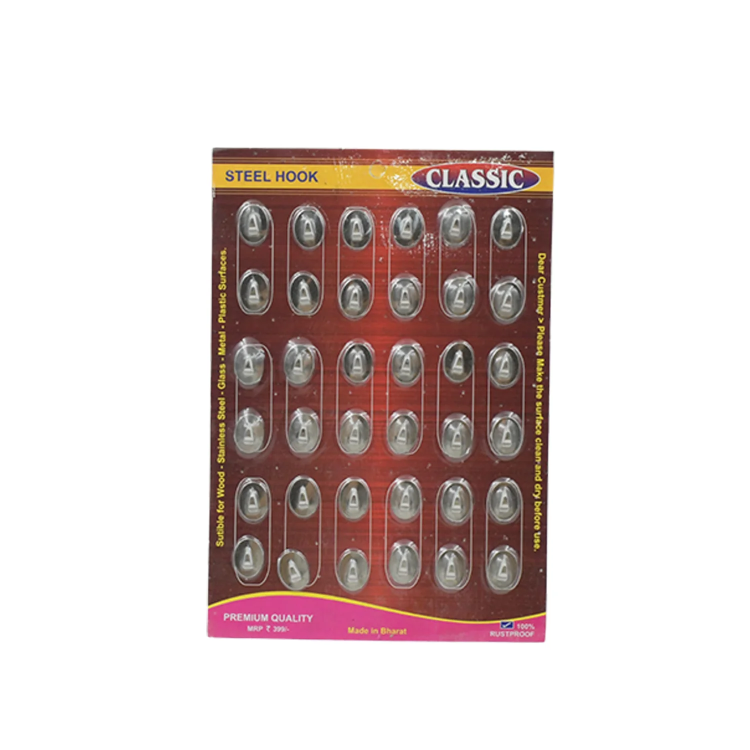 Stainless Steel Wall Hooks – 36 Pc Self-Adhesive | Indo Glow - Image 5