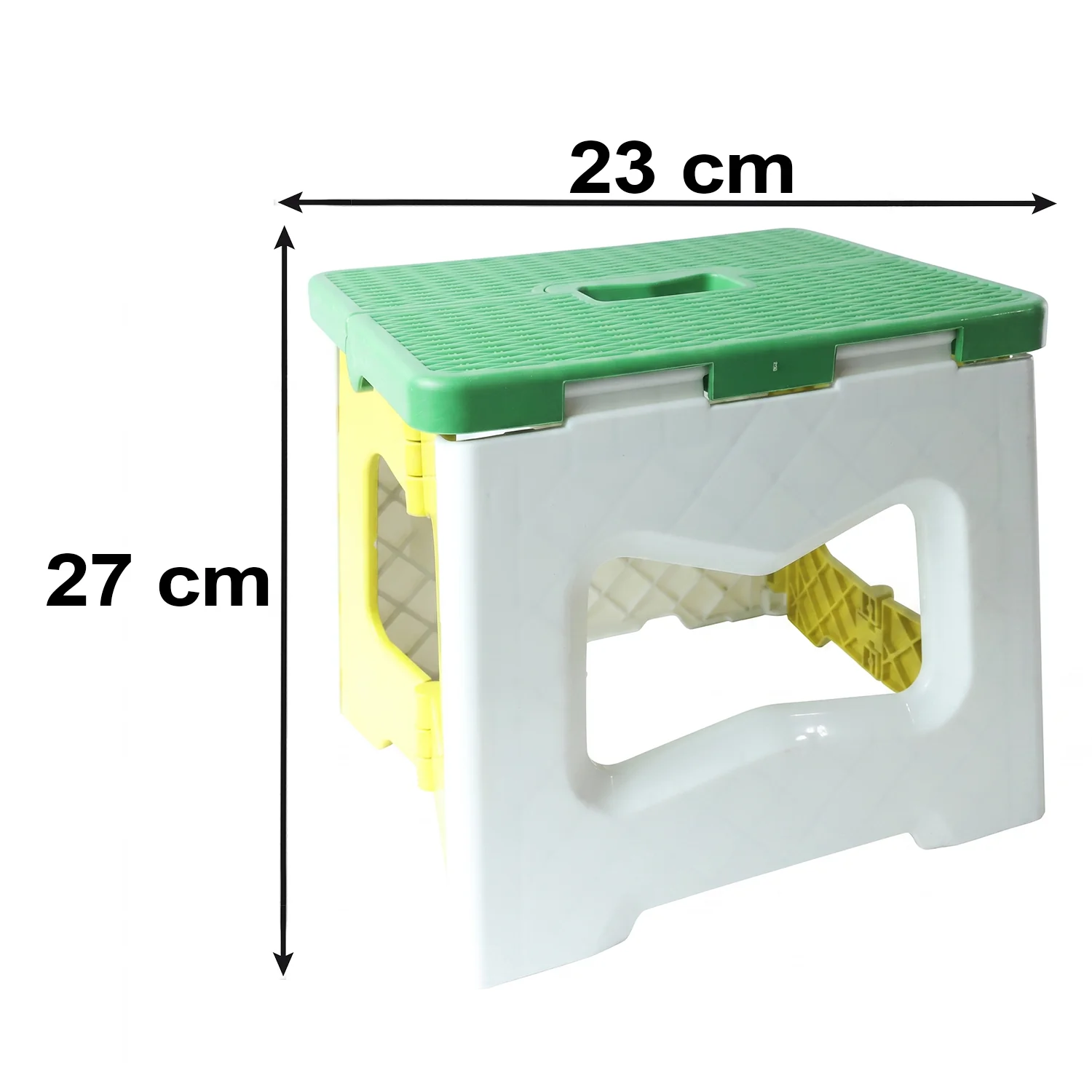 Heavy Duty Foldable Plastic Stool with Carry Handle for Home, Kitchen and Travel - Image 6