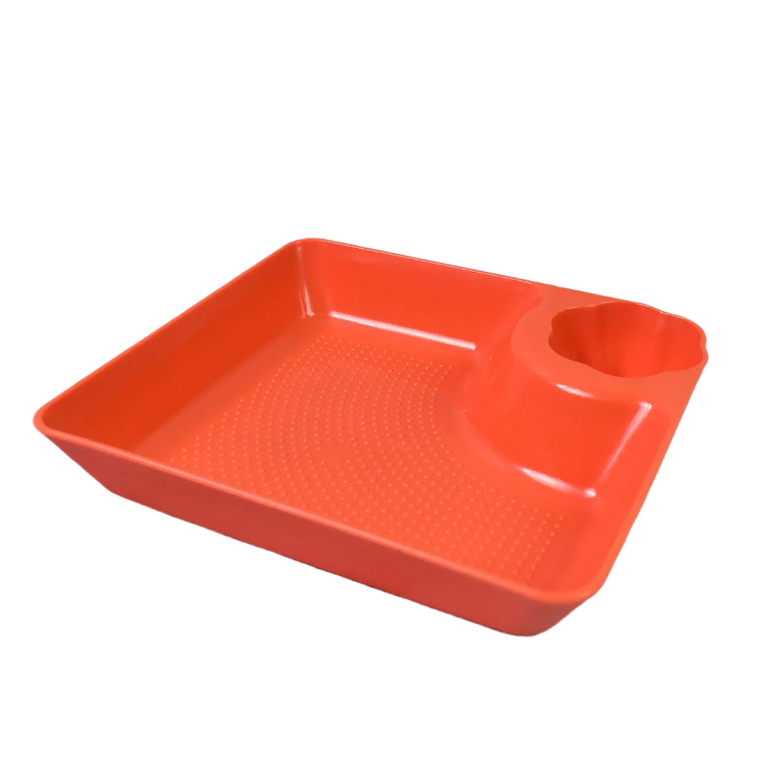 06-12075_pla_dumpling_plate_1pc.webp Plastic Plates with Dipping Saucer – Perfect for Snacks & Party Serveware (Small)- 4PCS - Serveware product image 6