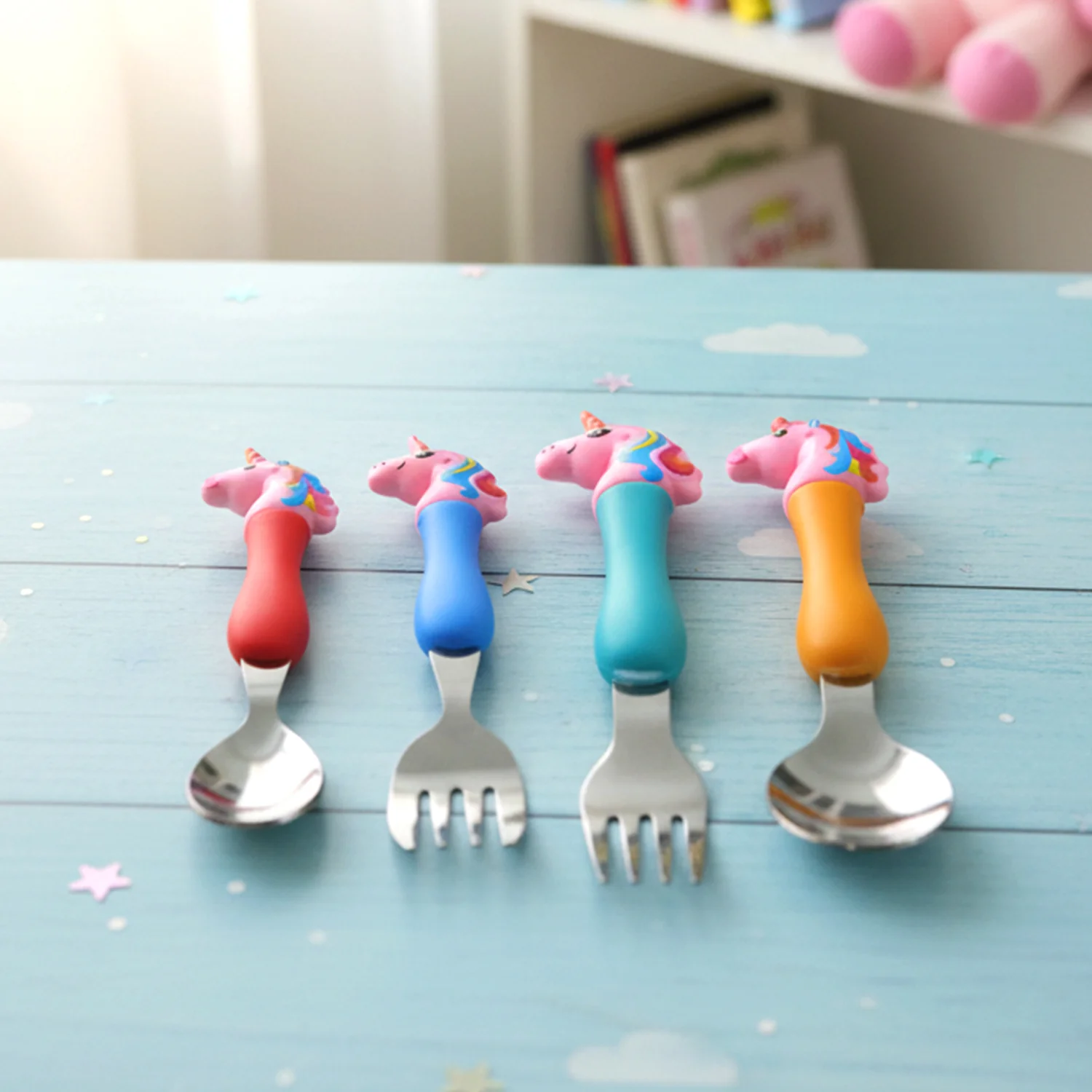 Unicorn Kids Spoon and Fork Set – Cute & Safe for Little Eaters - Home & Kitchen product image 7