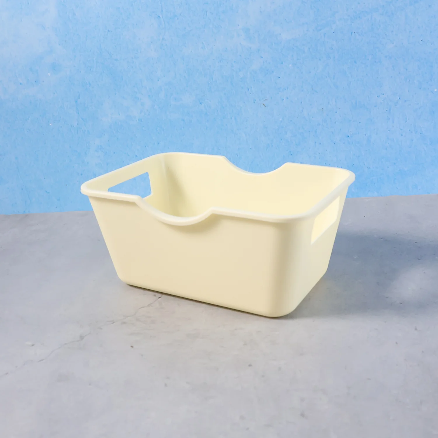 07-18039_mini_multi_pla_storage_basket_n_handle_4pc.webp Multi-Purpose Storage Basket – Durable Plastic Organizer with Handles - Home & Garden product image 7