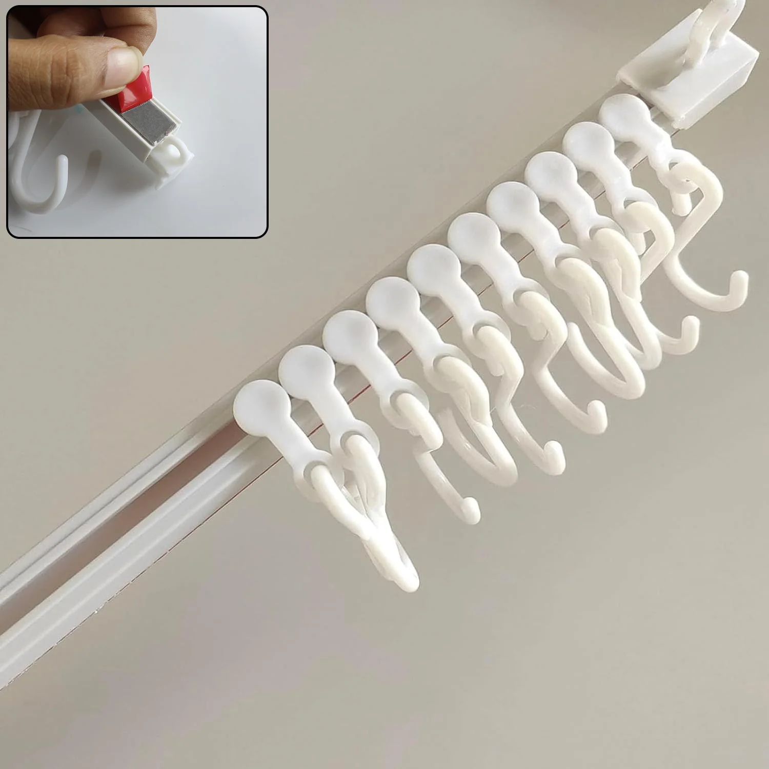 Wall Mounted Kitchen Storage Rack with 10 Adjustable Hooks - Image 7