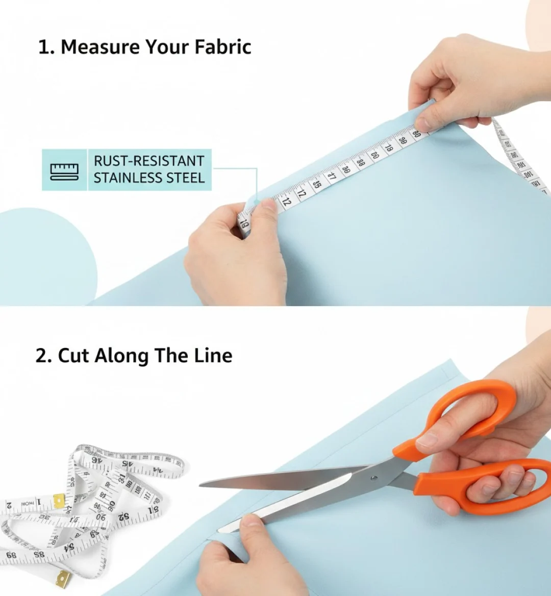 Tailor Scissors with Measuring Tape – Sharp Fabric Shears | Styleva - Image 7