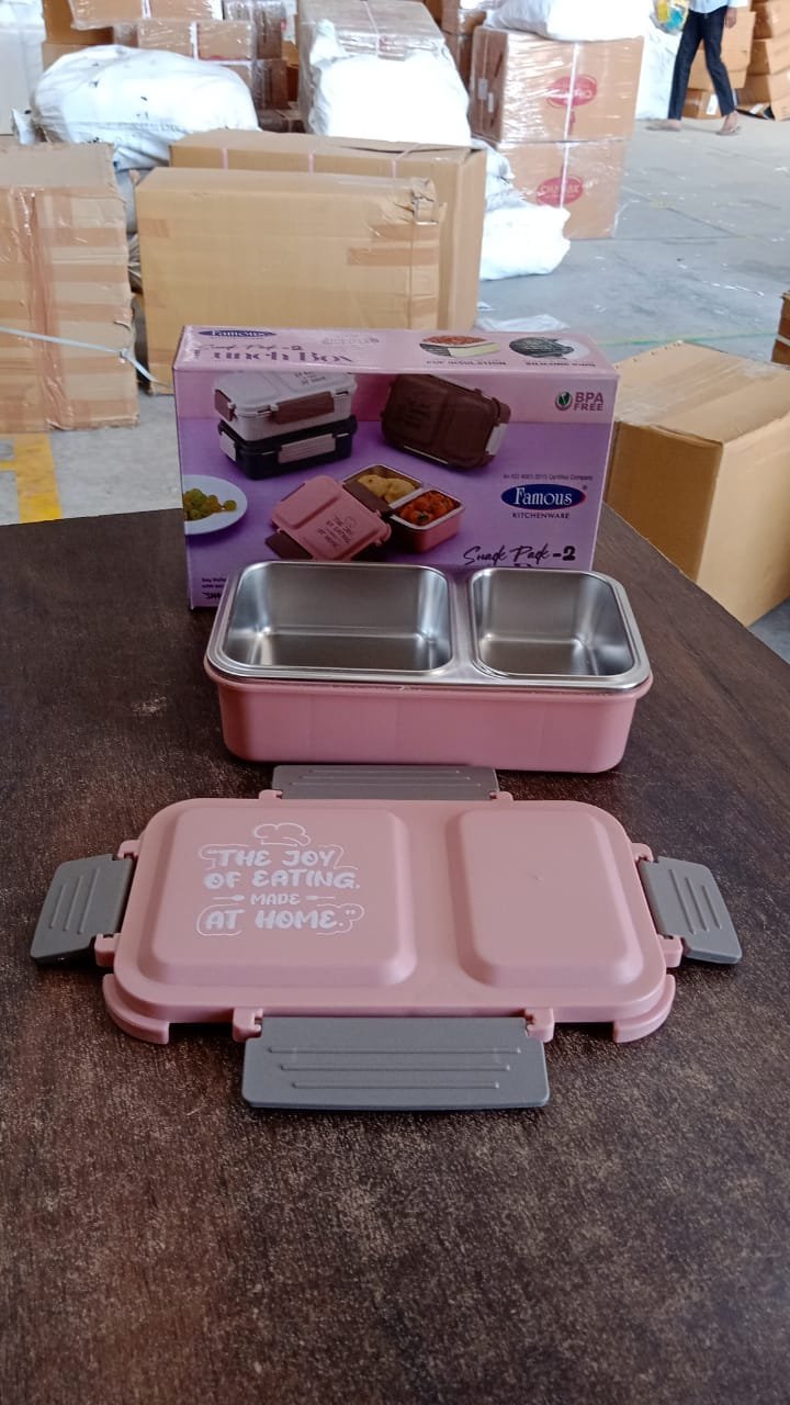 Stainless Steel Lunch Box – Leakproof with Snack Container & Spoon - Image 7
