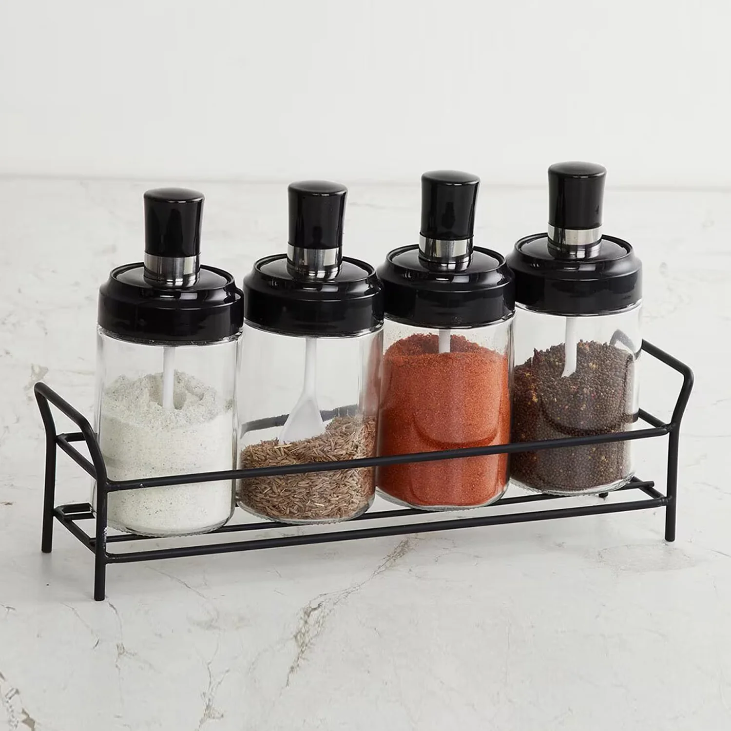 Glass Oil Dispenser & Spice Jar Set – Leakproof Storage | DeoDap - Image 8