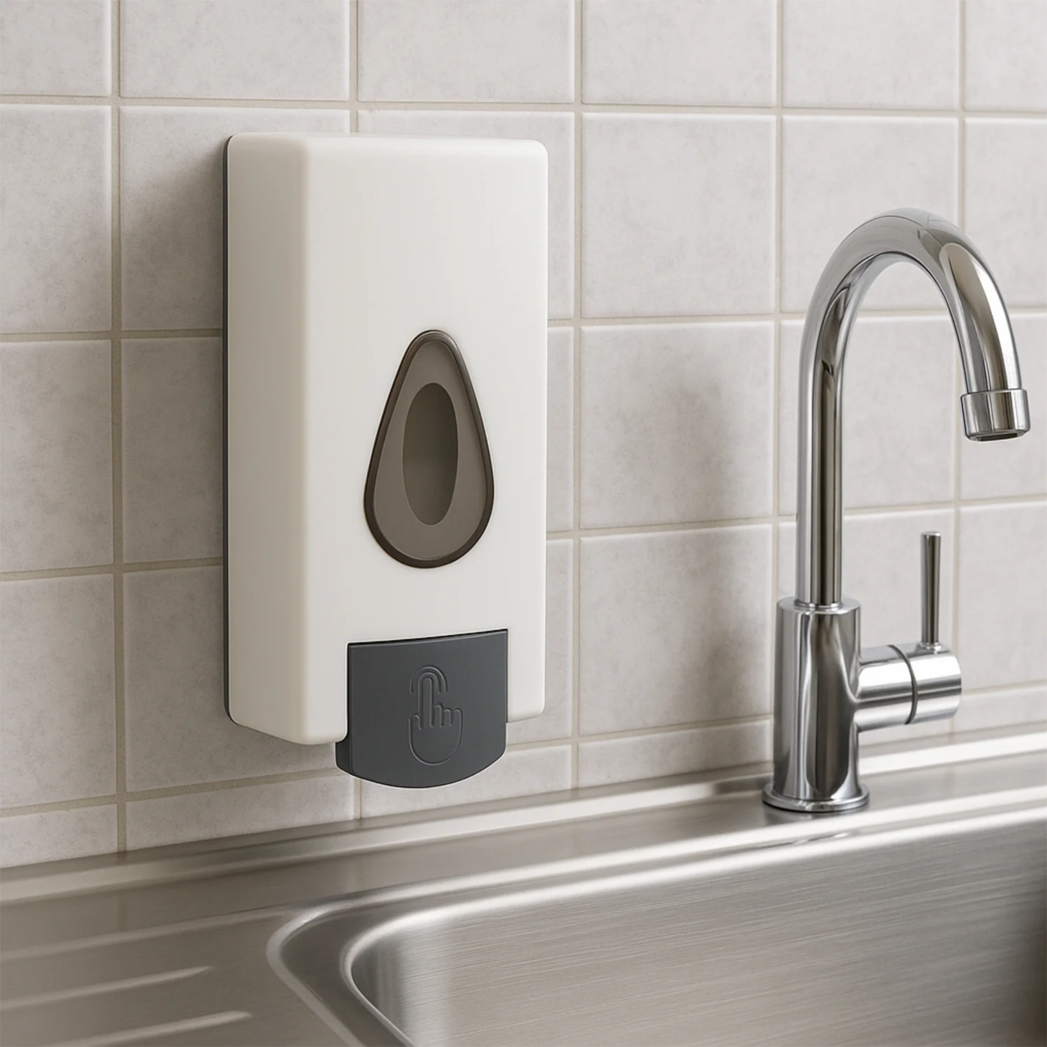 Wall Mounted Soap Dispenser – Refillable Push Button for Bathroom - Image 8