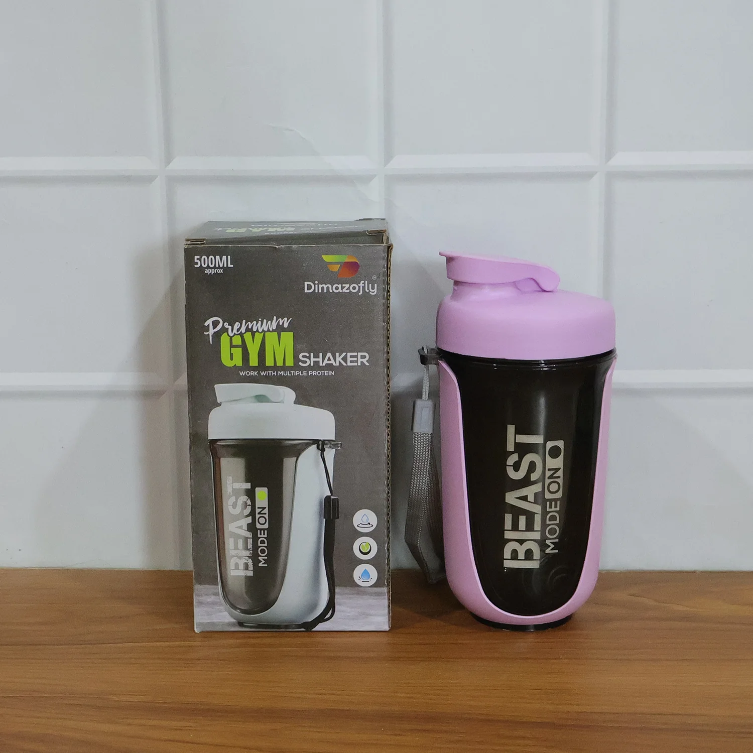 Gym Shaker Bottle – Leak Proof, 500ml for Protein & Hydration - Image 8