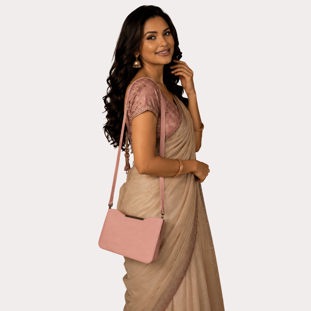 1jhwU4FsnEppsE3wUVWSpbo8W2fbb14ZLOcu2M30.png BlushAura Textured Pink Sling Bag for Women - Designer-Inspired Handbags product image 4