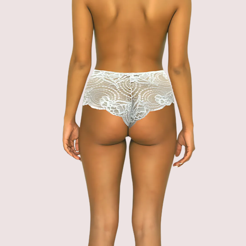 1kdAEbWZgNhDWQhZsH64pGPXdUO58ymZR87UYAVW.png Female Floral Daisy Lace Boyshorts - Image 2