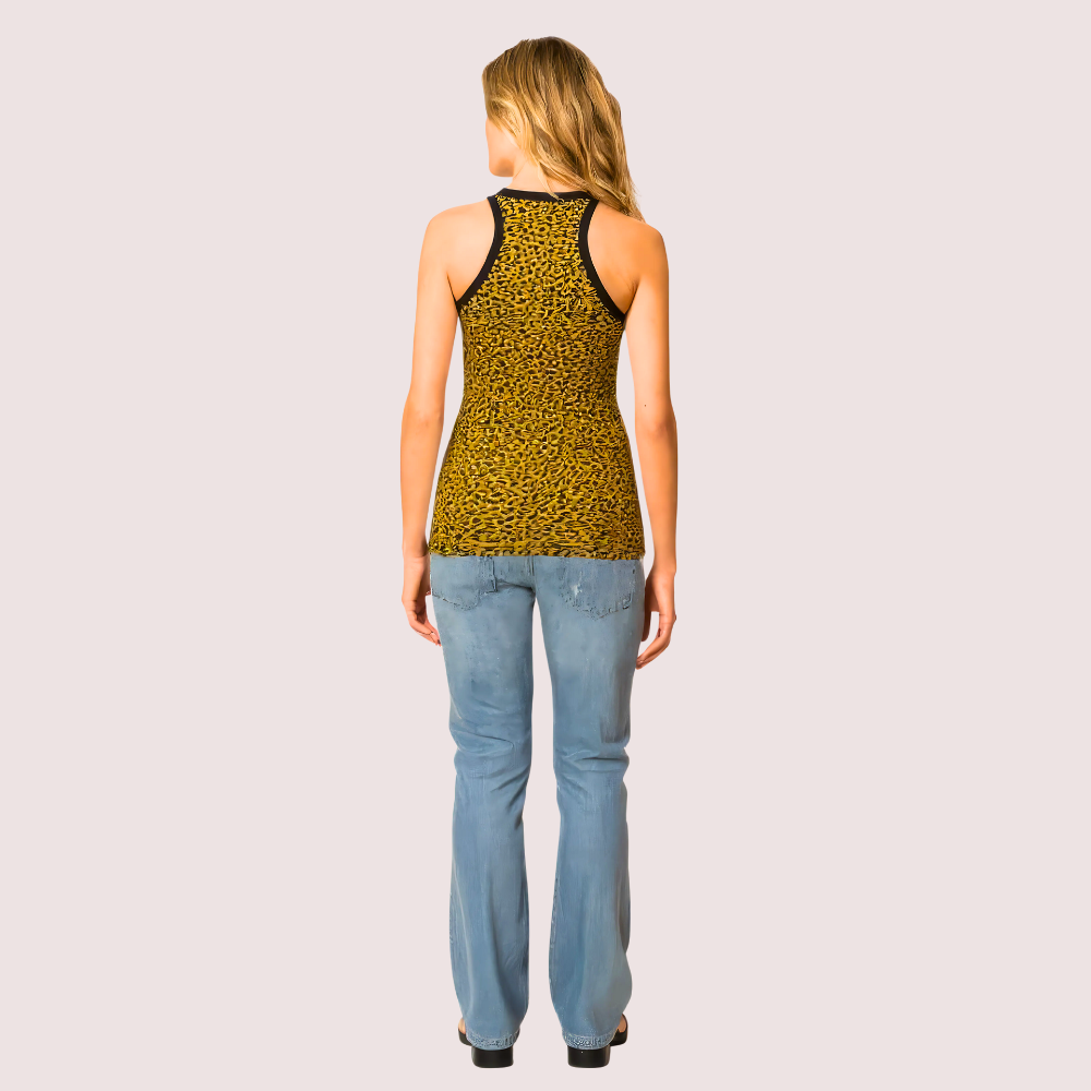 2f4H7PBeWGZWD1DfZCObOQ0wiUYwUZ9fQB4ztuX2.png Bold Yellow Leopard Print Tank Top - Image 2