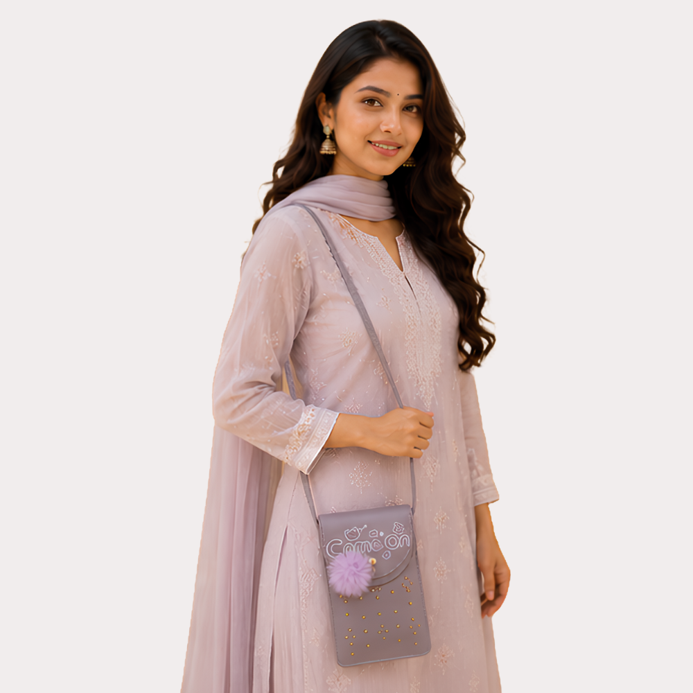 4hXeu0MswvjGUkWbbuOmUEy3PasXVwX1LKWYanAo.png Rosé Charm Embellished Mobile Sling Bag